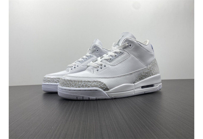 jordan 3 retro pure white 2018 (ps) 429487-111