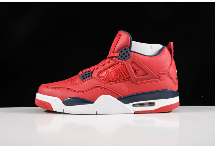 air jordan 4 iv retro fiba gym red black white cl1184-617