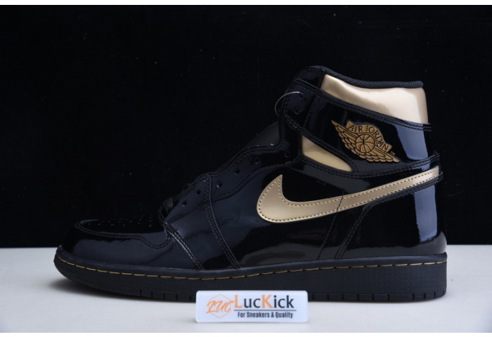 jordan 1 retro high black metallic gold (2020) 555088-032