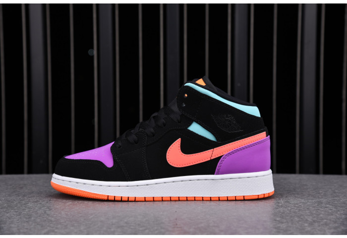 jordan 1 mid multi-color (gs)  554725-083