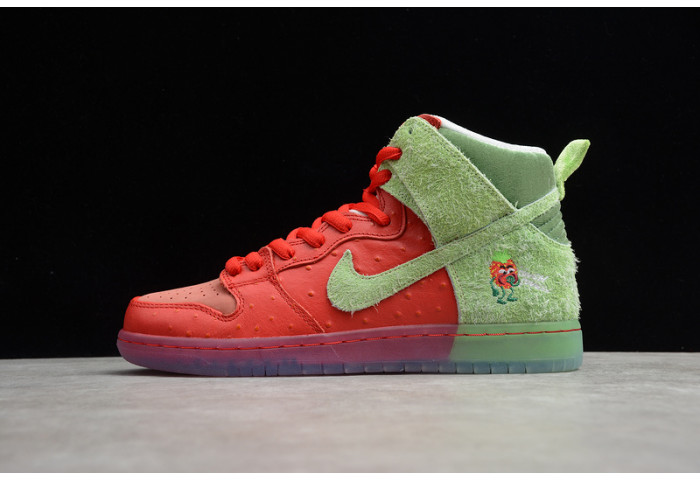 nike sb dunk high strawberry cough cw7093-600