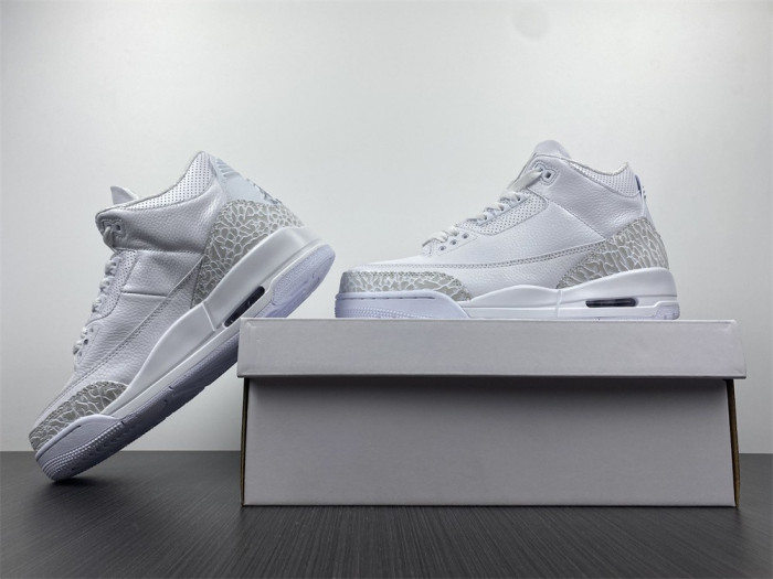 jordan 3 retro pure white 2018 (ps) 429487-111