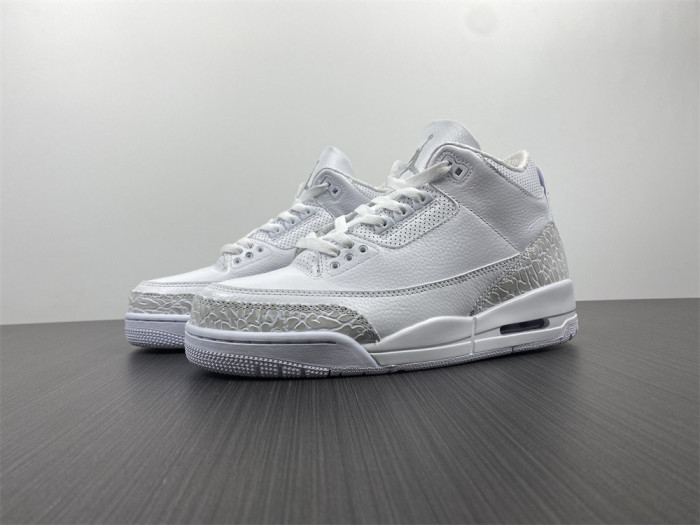 jordan 3 retro pure white 2018 (ps) 429487-111