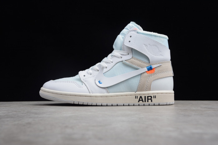 jordan 1 retro high ow white (gs)  aq8296-100