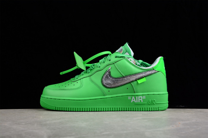 ow x nike air force 1 low green dx1419-300
