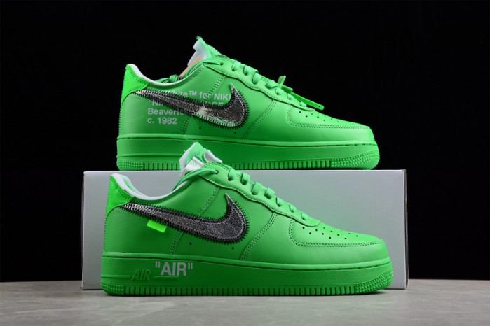 ow x nike air force 1 low green dx1419-300
