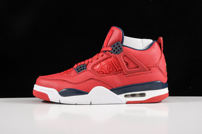 air jordan 4 iv retro fiba gym red black white cl1184-617