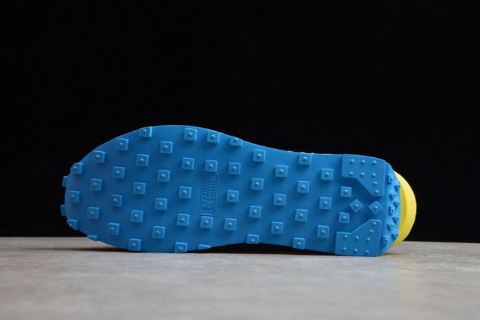 nike ld waffle x sacai blue yellow unisex running shoes bv5378-8000