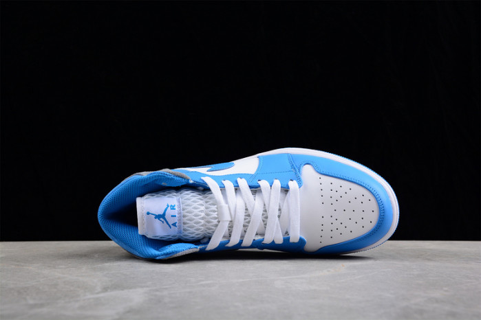 air jordan 1 mid "university blue"   dx9276-100