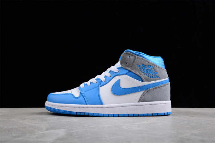 air jordan 1 mid "university blue"   dx9276-100