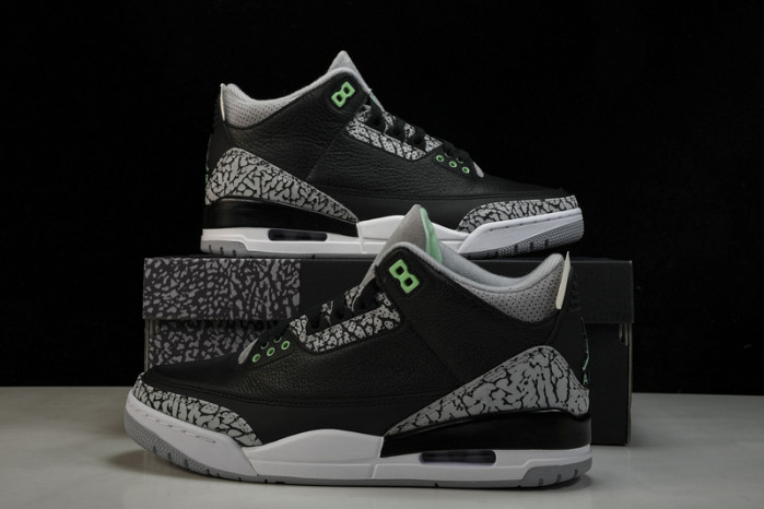 air jordan 3 retro  "green glow"  ct8532-031