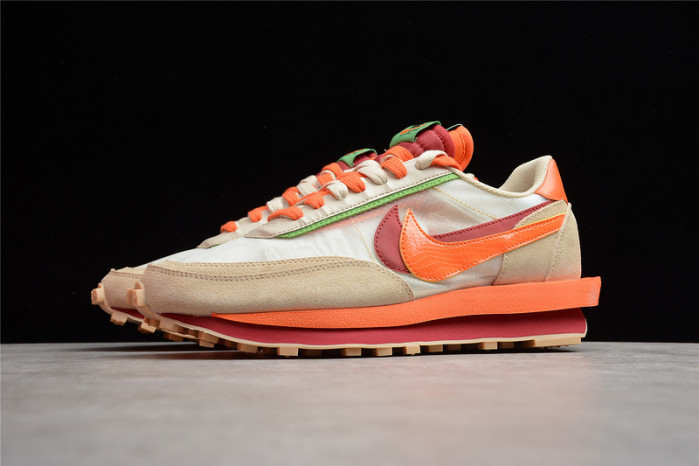 nike ldwaffle clot sacai net orange blaze dh1347-100