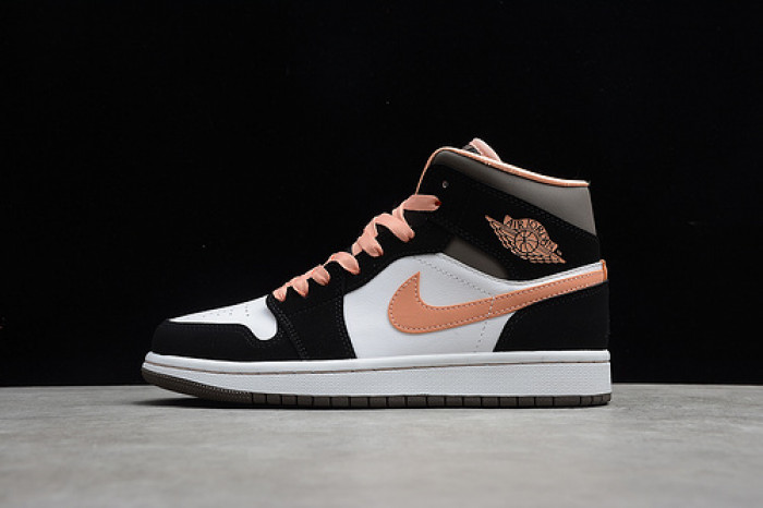 air jordan 1 mid “apricot agate”   dh0210-100
