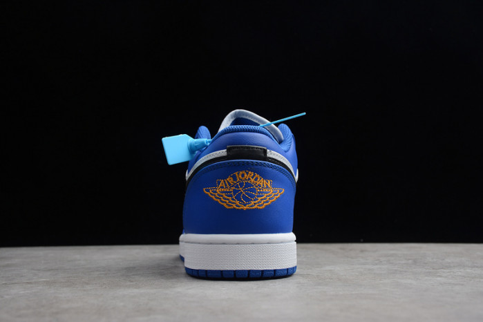 Jordan 1 Low Hyper Royal Orange Peel 553558-401