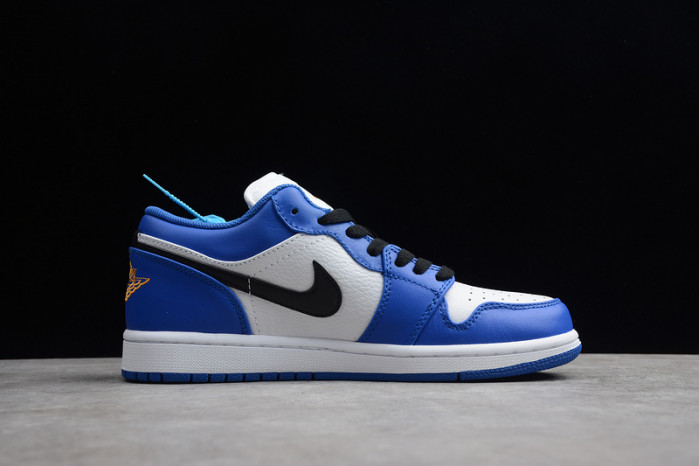 Jordan 1 Low Hyper Royal Orange Peel 553558-401