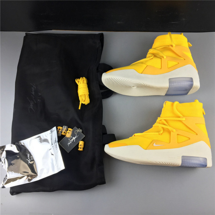 nike air fear of god 1 yellow ar4237-700a
