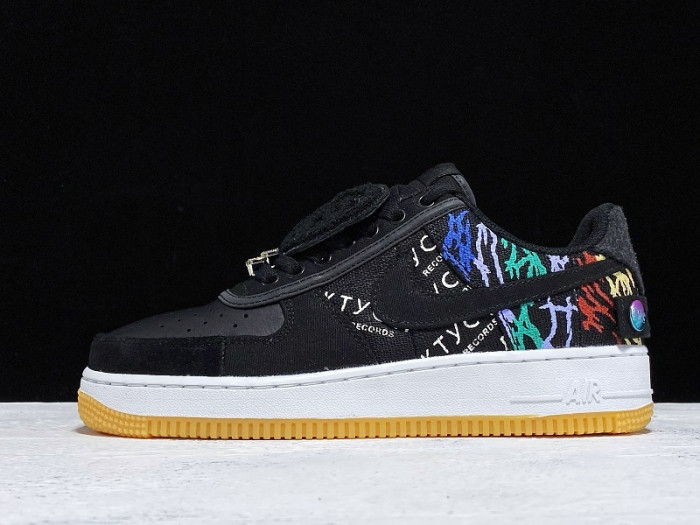 travis scott nike air force 1 "astroworld'' black cn2405-901