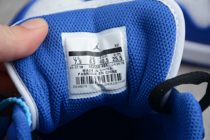 Jordan 1 Low Hyper Royal Orange Peel 553558-401