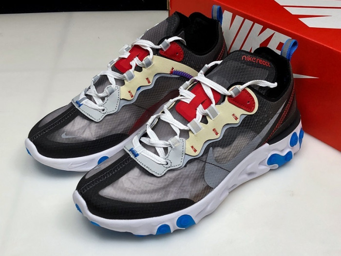 nike react element 87 dark grey photo blue aq1090-003
