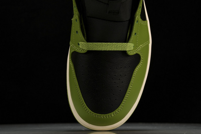 air jordan 1 mid“green black”  bq6472-031