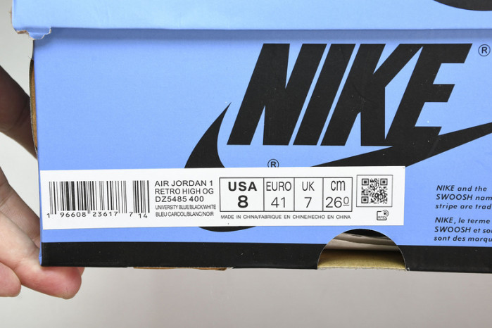 air jordan 1 high og“university blue”  dz5485-400