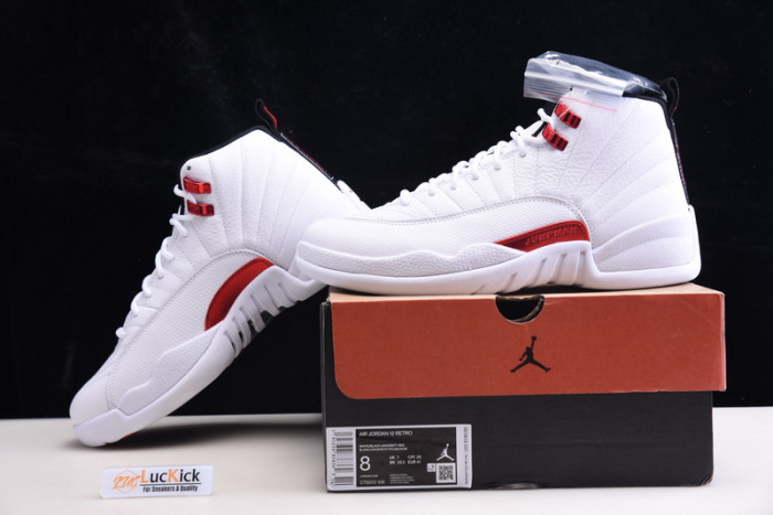 jordan 12 white flame red ct8013-106