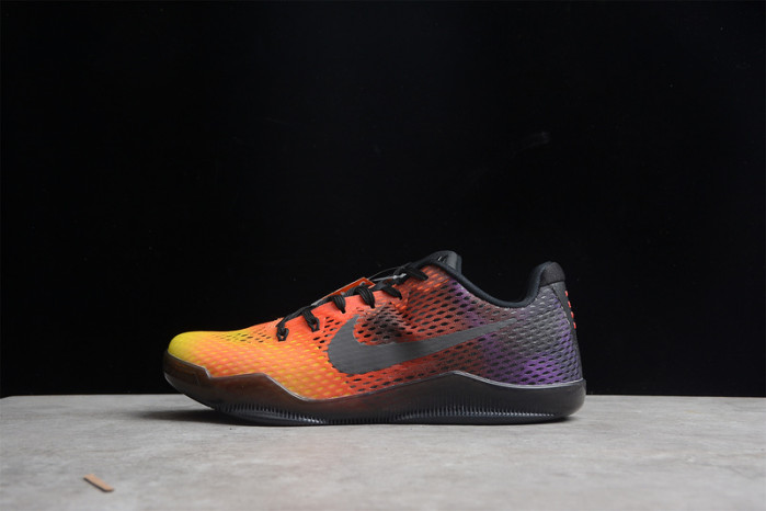 nike zoom kobe 11 em sunset red black yellow  836184-805