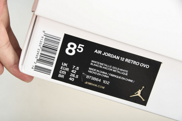 jordan 12 retro ovo white - 873864-102