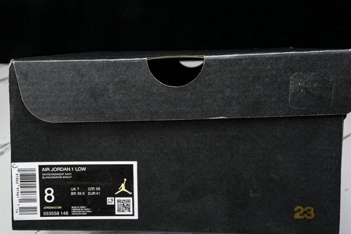 Air Jordan 1 Low Midnight Navy Neutral Grey 553558-146