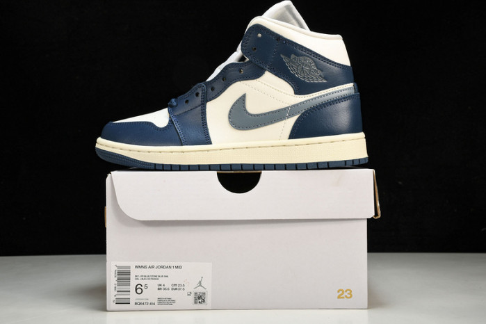 air jordan 1 mid“sky j french blue”   bq6472-414