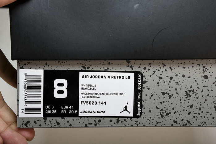 air jordan 4 retro  "military blue"  fv5029-141