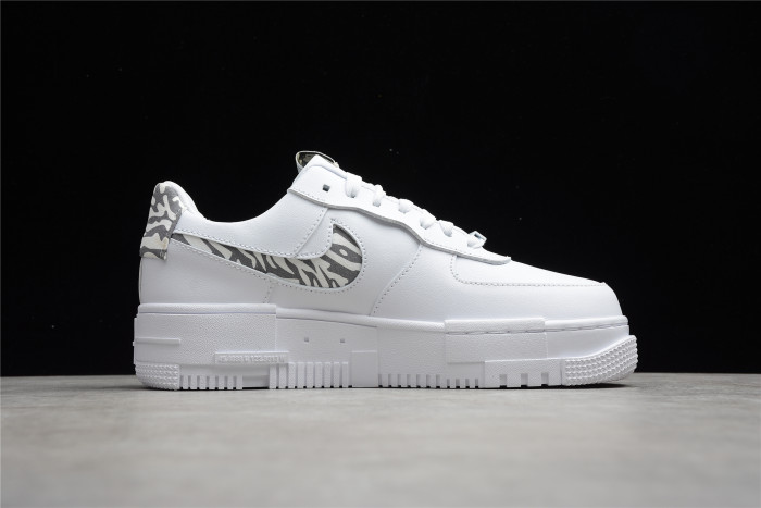 nike air force 1 low pixel se white zebra (w) dh9632-100
