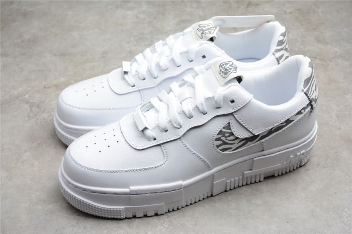 nike air force 1 low pixel se white zebra (w) dh9632-100