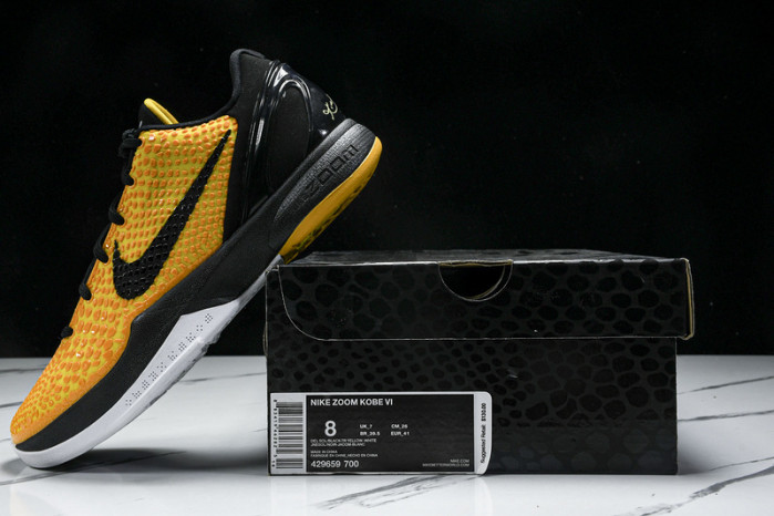 nike kobe 6 protro “lightbulb” black yellow   429659-700