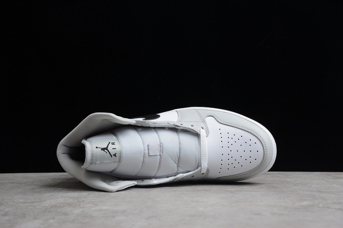 air jordan 1 mid "light smoke grey" aj1  bq6472-015